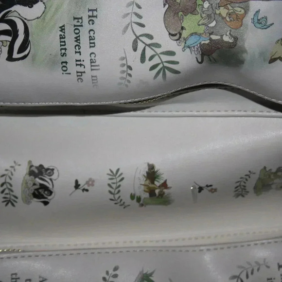 LOUNGEFLY DISNEY CLASSIC BOOKS BAMBI COVERTIBLE CROSS BODY BAG RARE NWT - Picture 7 of 16